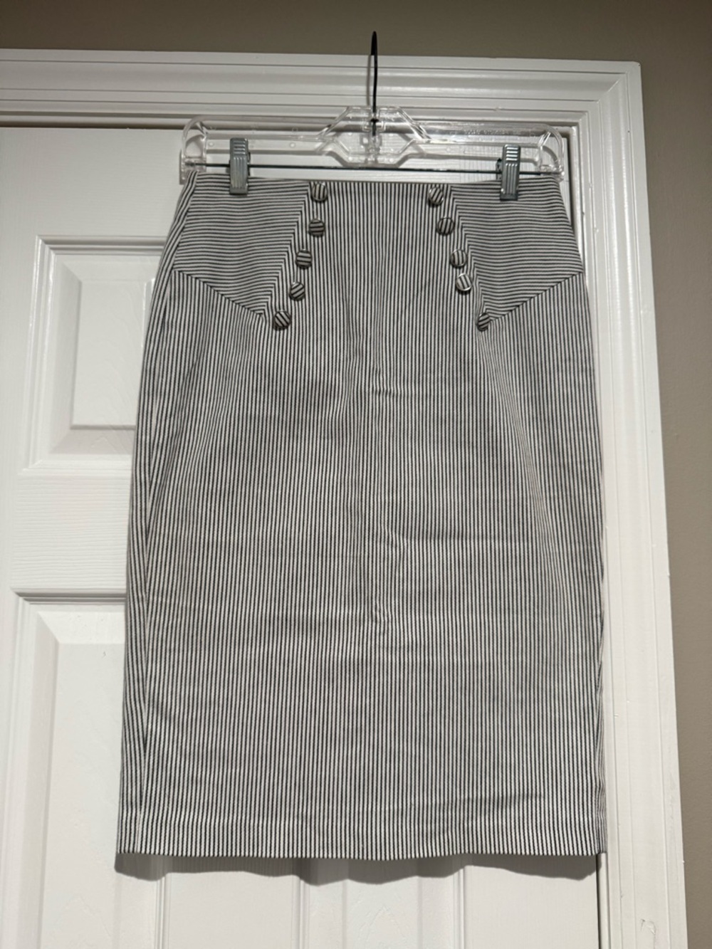Striped Black and White Skirt